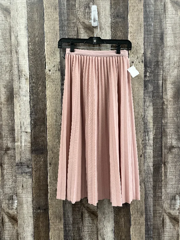 Pink Skirt Midi Shein, Size 4